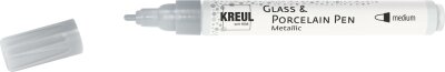 KREUL Glass & Porcelain Pen Metallic medium Silber