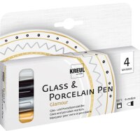 KREUL Glass & Porcelain Pen 4er Set Glamour