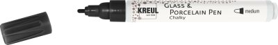 KREUL Glass & Porcelain Pen Chalky medium Black Carbon