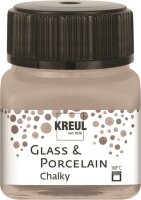 KREUL Glass & Porcelain Chalky Noble Nougat 20 ml