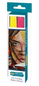 Acrylic Paint Marker 1.4 2er Set Fluoresz. Gelb und Fluoresz. Pink