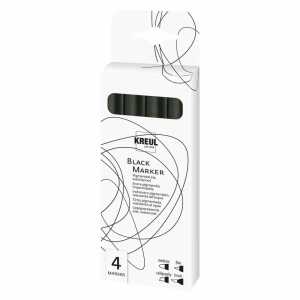 KREUL Black Marker 4er Set 4000798123406