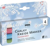 KREUL Chalky Kreidemarker 4er Set Fensterdeko