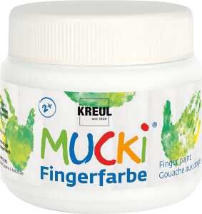KREUL Fingerfarbe MUCKI, weiß, 15 0 ml (57600090)