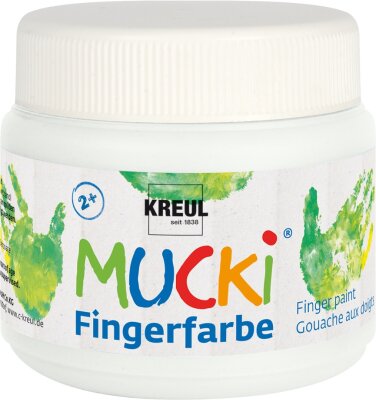 MUCKI Fingerfarbe Weiß 150 ml