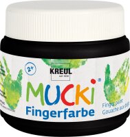 MUCKI Fingerfarbe Schwarz 150 ml