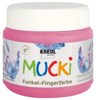 MUCKI Funkel-Fingerfarbe Feenstaub-Rosa 150 ml