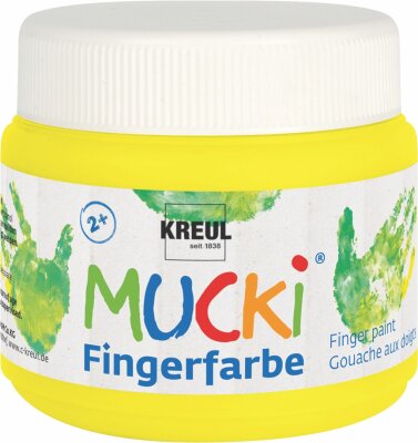 MUCKI Fingerfarbe Quietsch-Gelb 150 ml