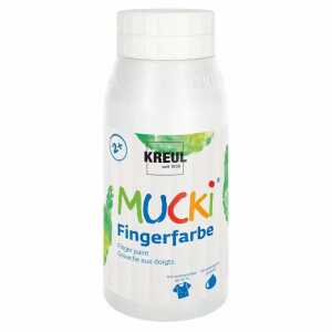 MUCKI Fingerfarbe Weiß 750 ml 4000798032012