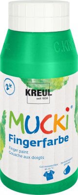 MUCKI Fingerfarbe Grün 750 ml