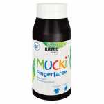 MUCKI Fingerfarbe Schwarz 750 ml