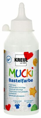 MUCKI Bastelfarbe Weiß 250 ml