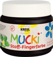 MUCKI Stoff-Fingerfarbe Schwarz 150 ml