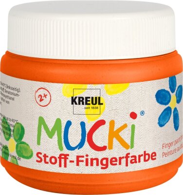 MUCKI Stoff-Fingerfarbe Orange 150 ml