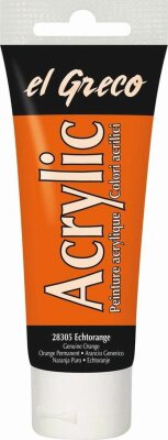 KREUL el Greco Acrylic Echtorange 75 ml Tube