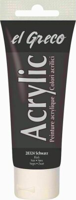 KREUL el Greco Acrylic Schwarz 75 ml Tube