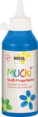 MUCKI Stoff-Fingerfarbe Blau 250 ml