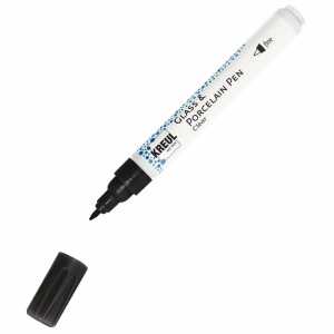 KREUL Glass & Porcelain Pen Clear fine Schwarz