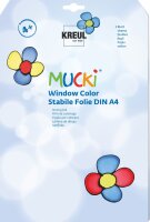 MUCKI Window Color Stabile Folie 3 Blatt DIN A4