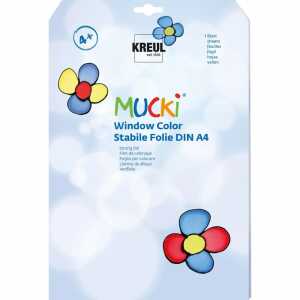 MUCKI Window Color Stabile Folie 1 Blatt DIN A4