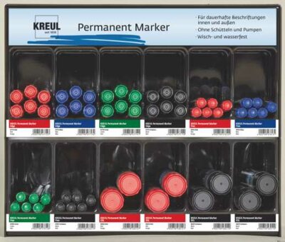 KREUL Permanent Marker fine, edge und XXL Warenpaket für Modul