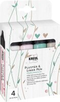 KREUL Pluster & Liner Pen 4er Set Chalky Moments