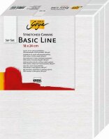 SOLO GOYA Stretched Canvas Basic Line 3er Set 18 x 24 cm