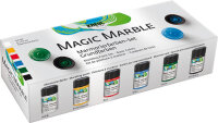 KREUL Magic Marble Marmorierfarben Set Grundfarben 6 x 20 ml