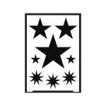 KREUL Flexible Designschablone selbstklebend Stern A5...