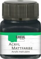 KREUL Acryl Mattfarbe Schwarz 20 ml