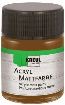 KREUL Acryl Mattfarbe Dunkelbraun 50 ml