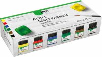 KREUL Acryl Mattfarben Basis Set 6 x 20 ml