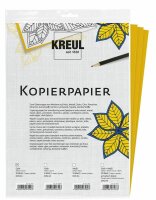 KREUL Kopierpapier je 5 Blatt Weiß u. Gelb 21 x 30 cm