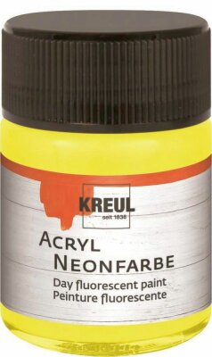 KREUL Acryl Neonfarbe Neongelb 50 ml