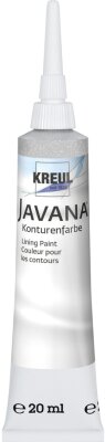 KREUL Javana Konturenfarbe Perlglanz-Effekt Silber 20 ml Tube