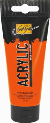 SOLO GOYA Acrylic Echtorange 100 ml Tube