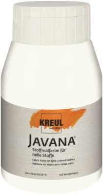 KREUL Javana Stoffmalfarbe für helle Stoffe Weiß 500 ml