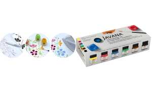 KREUL Javana Stoffmalfarben für helle Stoffe Set Grundfarben 6 x 20 ml