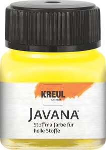 KREUL Javana Stoffmalfarbe für helle Stoffe Citron 20 ml