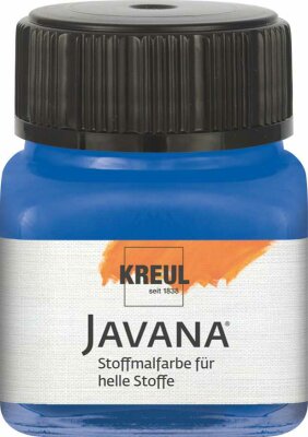 KREUL Javana Stoffmalfarbe für helle Stoffe Royalblau 20 ml