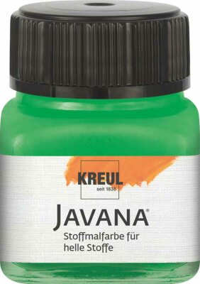 KREUL Javana Stoffmalfarbe für helle Stoffe Brillantgrün 20 ml