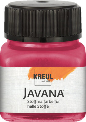 KREUL Javana Stoffmalfarbe für helle Stoffe Rubinrot 20 ml