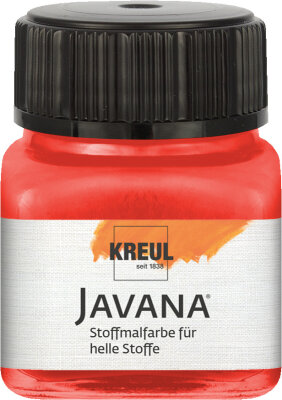 KREUL Javana Stoffmalfarbe für helle Stoffe Rot 20 ml