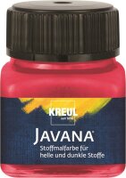 KREUL Javana Stoffmalfarbe für helle und dunkle Stoffe Cherry 20 ml