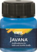 KREUL Javana Stoffmalfarbe für helle und dunkle Stoffe Blau 20 ml