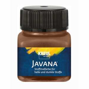 KREUL Javana Stoffmalfarbe für helle und dunkle Stoffe Rehbraun 20 ml