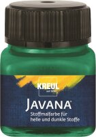 KREUL Javana Stoffmalfarbe für helle und dunkle Stoffe Dunkelgrün 20 ml