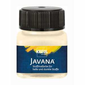 KREUL Javana Stoffmalfarbe für helle und dunkle Stoffe Vanille 20 ml