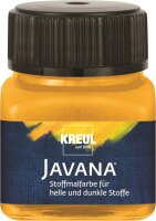 KREUL Javana Stoffmalfarbe für helle und dunkle Stoffe Goldgelb 20 ml