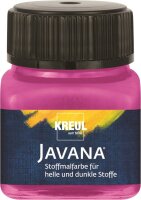 KREUL Javana Stoffmalfarbe für helle und dunkle Stoffe Magenta 20 ml